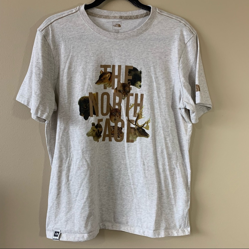 The North Face Men’s Cream Animal Tshirt Large